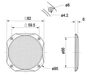 Visaton FRS8 Luidsprekerbeschermrooster