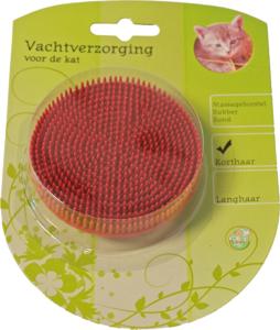 Kat rubber massage borstel rond - Gebr de boon