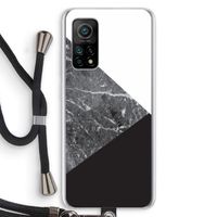 Combinatie marmer: Xiaomi Mi 10T 5G Transparant Hoesje met koord