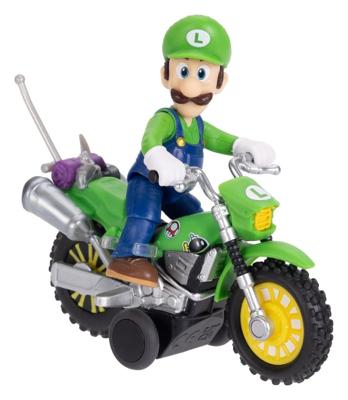 The Super Mario Galaxy Movie Action Figure with Pull Back Motorcycle Luigi 6 cm The Super Mario Galaxy Movie Action Figure with Pull Back Motorcycle Luigi 6 cm