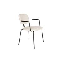 Housecraft living Bouton Eetkamerstoelen Off White - Set van 2