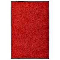 VidaXL Deurmat wasbaar 60x90 cm rood