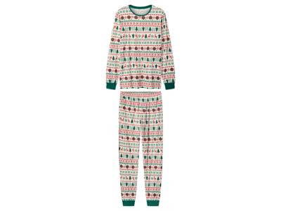 esmara Men Heren kerstpyjama (patroon/wit, S)