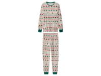 esmara Men Heren kerstpyjama (patroon/wit, S)