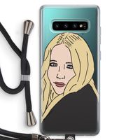 Mary Kate: Samsung Galaxy S10 Plus Transparant Hoesje met koord