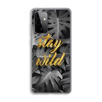 Stay wild: Samsung Galaxy A72 Transparant Hoesje