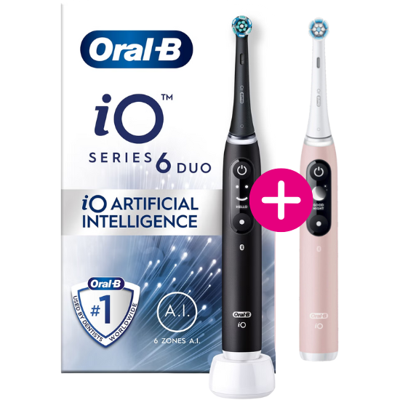 Oral-B iO Series 6 Black + Extra Body Pink