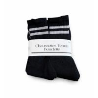 Tennis sokken - Chaussettes Tennis Bouclette - Zwart - 10-Pack