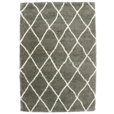 Floki Moroccan - Berber Shaggy - Grijs/Crème-200 x 200 cm