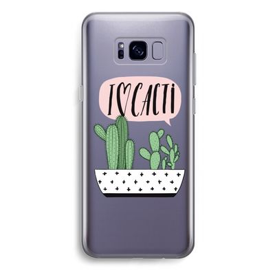 I love cacti: Samsung Galaxy S8 Plus Transparant Hoesje