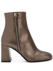 Giuseppe Zanotti bottines Sveva 80 mm à design métallisé - Gris