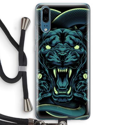 Cougar and Vipers: Huawei P20 Transparant Hoesje met koord
