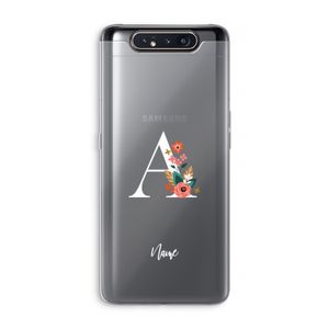 Pink Bouquet: Samsung Galaxy A80 Transparant Hoesje