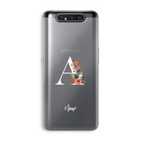 Pink Bouquet: Samsung Galaxy A80 Transparant Hoesje