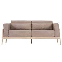 Gazzda Fawn sofa 2-zits whitewash Dakar Leather Stone - thumbnail