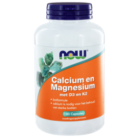 NOW Calcium en Magnesium met D3 en K2 Capsules