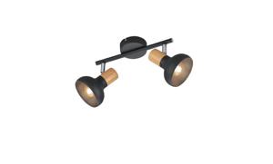 Trio Plafondlamp Latika 2-lichts zwart R81522032