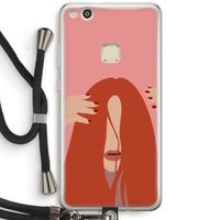 Woke up like this: Huawei Ascend P10 Lite Transparant Hoesje met koord