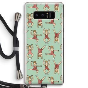 Gymboys: Samsung Galaxy Note 8 Transparant Hoesje met koord