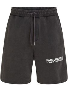 Karl Lagerfeld short de sport Rue St Guillaume - Noir