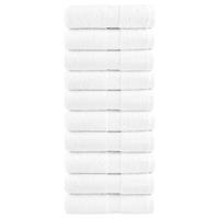 VidaXL Premium washandjes solund 10 stuks wit 30x30 cm 600 g/m² VidaXL Premium washandjes solund 10 stuks wit 30x30 cm 600 g/m²