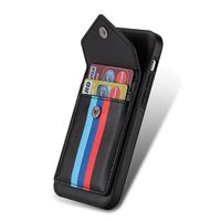 iPhone 11 Pro hoesje - Backcover - Patroon - Pasjeshouder - Portemonnee - Kunstleer - Zwart - thumbnail