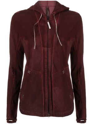 Isaac Sellam Experience veste zippée à capuche - Rouge