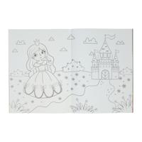 Kleur- en Stickerboek Fantasie Wereld