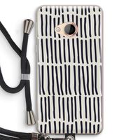 Moroccan stripes: HTC U Play Transparant Hoesje met koord