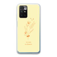 No rain no flowers: Xiaomi Redmi 10 Transparant Hoesje