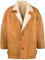 A.N.G.E.L.O. Vintage Cult manteau en cuir (années 1980) - Tons neutres - thumbnail