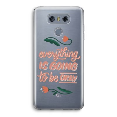 Optimistic flower girl: LG G6 Transparant Hoesje