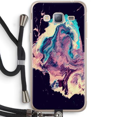 Cosmic Silence: Samsung Galaxy J3 (2016) Transparant Hoesje met koord