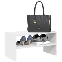 VidaXL Schoenenrek stapelbaar 60x30x30,5 cm wit