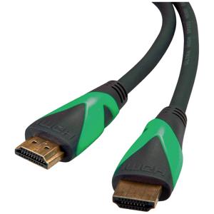 Roline green 11.44.6012 HDMI-kabel HDMI Aansluitkabel HDMI-A-stekker, HDMI-A-stekker 3.00 m Zwart Halogeenvrij, TPE-mantel