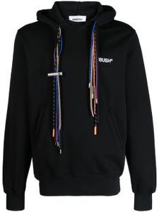 AMBUSH hoodie en coton à lien de resserrage - Noir