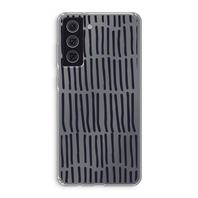 Moroccan stripes: Samsung Galaxy S21 FE Transparant Hoesje