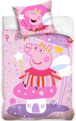 Peppa Pig dekbedovertrek ballerina 140 x 200 cm - 70 x 90 cm - katoen Peppa Pig dekbedovertrek ballerina 140 x 200 cm - 70 x 90 cm - katoen