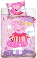 Peppa Pig dekbedovertrek ballerina 140 x 200 cm - 70 x 90 cm - katoen