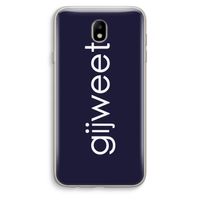 Gijweet: Samsung Galaxy J7 (2017) Transparant Hoesje