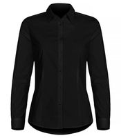 Clique 027961 Stretch Dames Overhemd - Zwart - XS