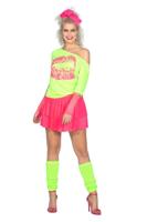 T-shirt Lips 80&apos;s Neon Groen