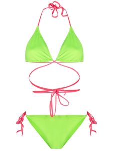 Noire Swimwear bikini Tanning à détail noué - Vert