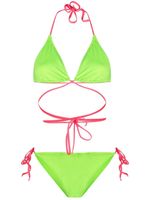 Noire Swimwear bikini Tanning à détail noué - Vert - thumbnail