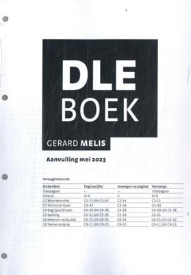 DLE Boek: aanvulling mei 2023 (Paperback)
