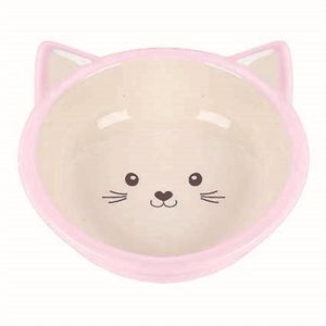 Happy Pet voerbak kitten roze / creme