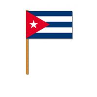 Luxe zwaaivlag Cuba 30 x 45 cm   -