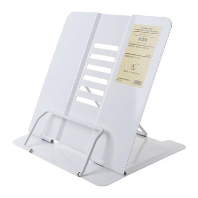 Draagbare metalen verstelbare lezing boekhouder ondersteuning iPad document boek plank Bookstand grootte: klein (wit)