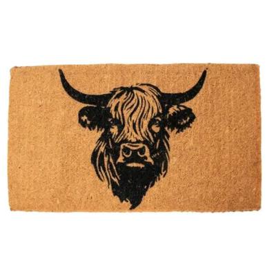 Deurmat Kokos handgeweven Hert