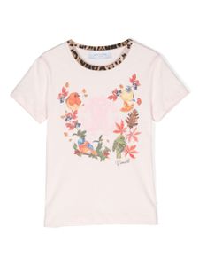 Roberto Cavalli Junior t-shirt à imprimé graphique - Rose